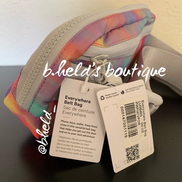 lululemon Everywhere Belt Bag in Prism Wash Print Multi/Vapor Pink (1L) New NWT - Picture 2 of 15